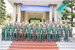 Đoàn cán bộ Tòa án Quân sự Quân đội nhân dân Lào thăm và làm việc tại Tòa án Quân sự khu vực - Quân khu 1